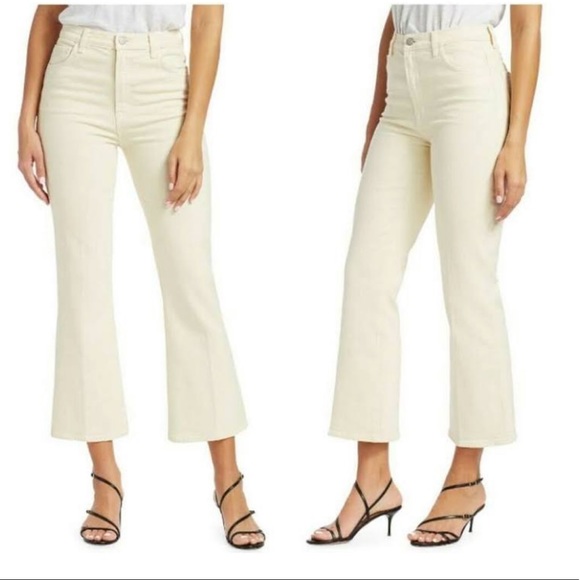 NWT Mossimo Dutti cream crop pants size 2 - Picture 1 of 6